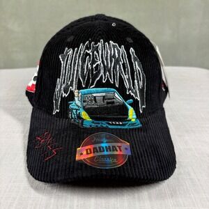 Headgear Classics Juice WRLD Black Corduroy Snapback Hat 999 Abyss Car